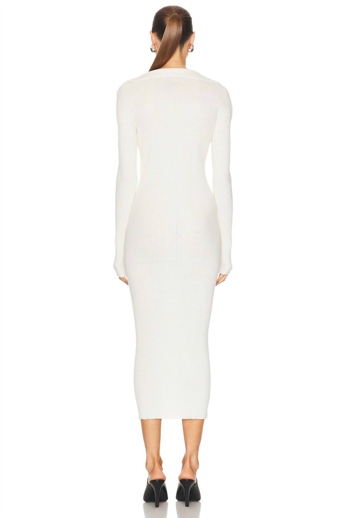 Light Rib Cardigan Long Dress