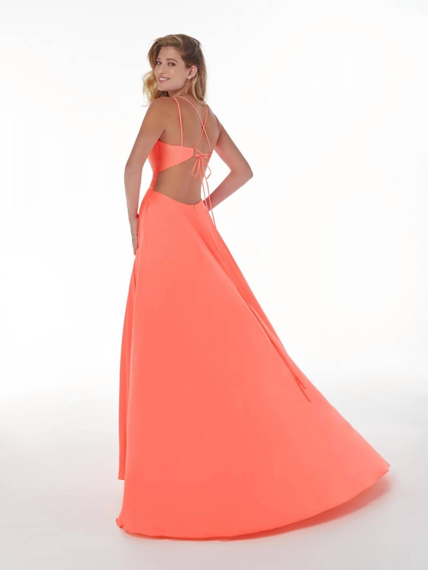 A-Linien-Spaghettiträgerkleid