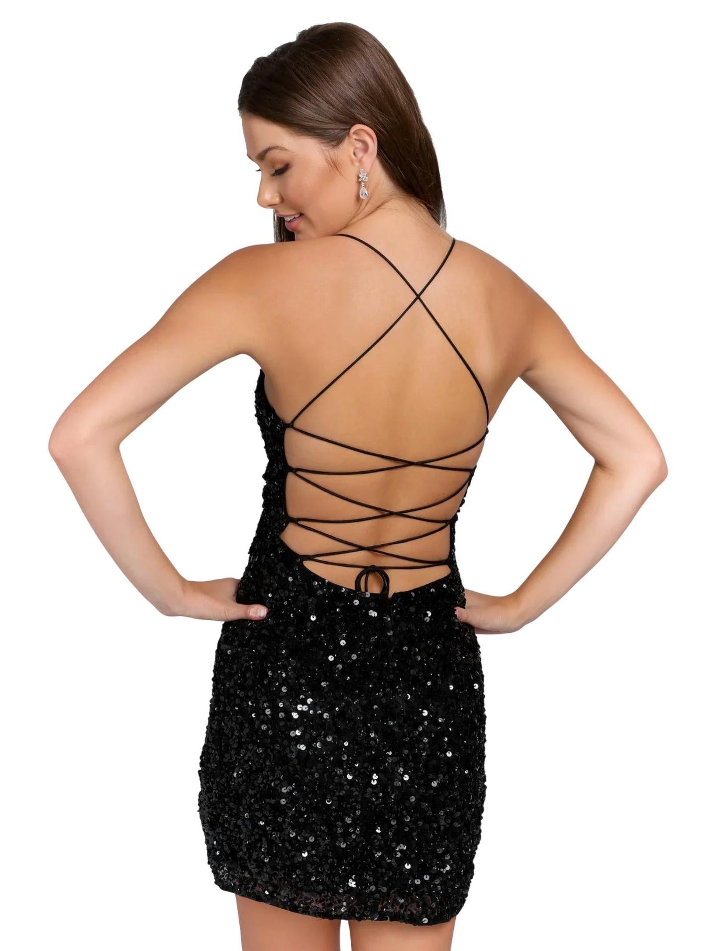 Rückenfreies Cocktail-Ballkleid