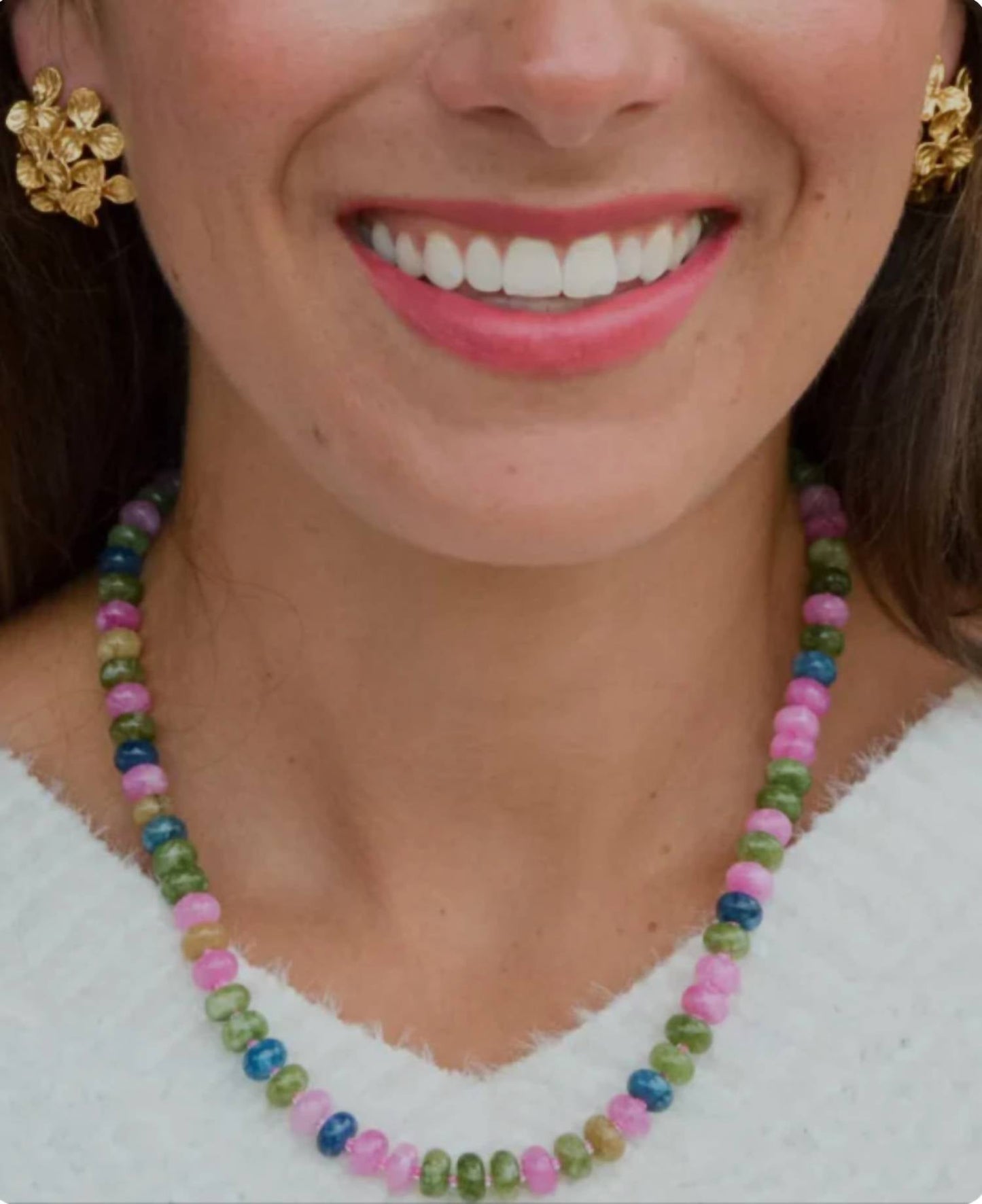 Damen-Halskette Kendall mit Perlen