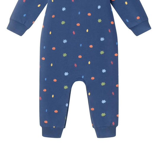Boy's Fall Themed Rugby Romper