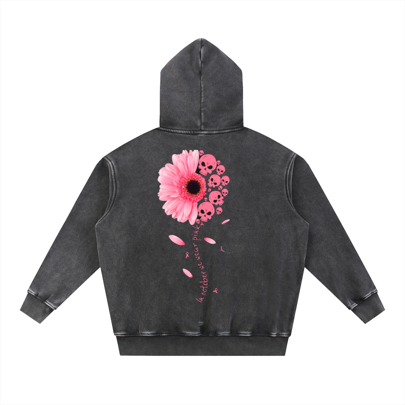 Snow Wash Fleece Oversize Hoodie