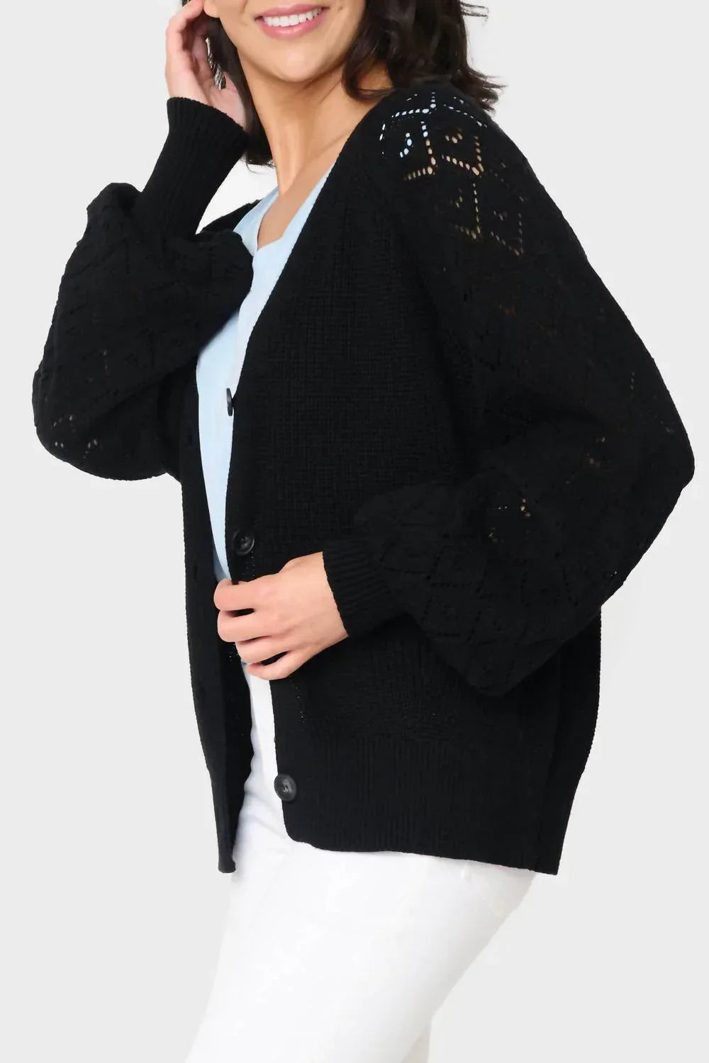 Gigi Diamond Stitch Crochet Cardigan