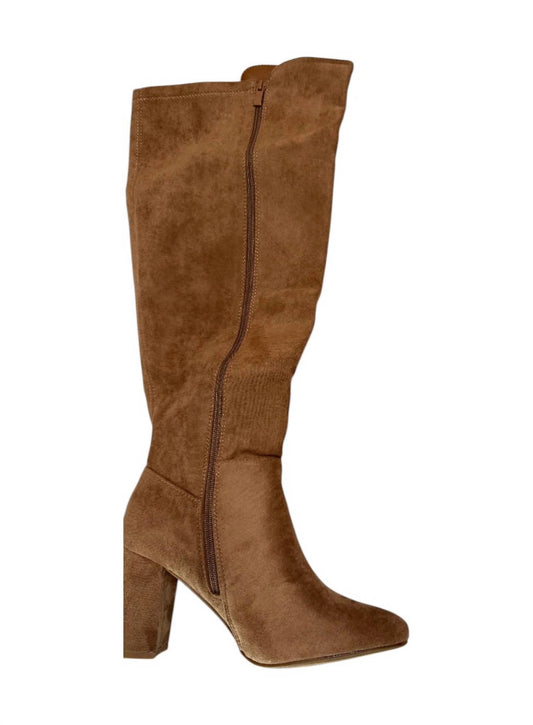 Women's Wide Calf Suede Knee High Boots