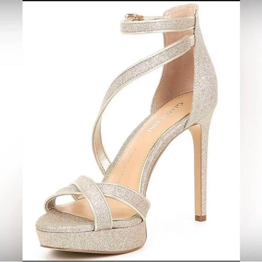Women's Corielle Glitter Ankle Strap Platform Sandals