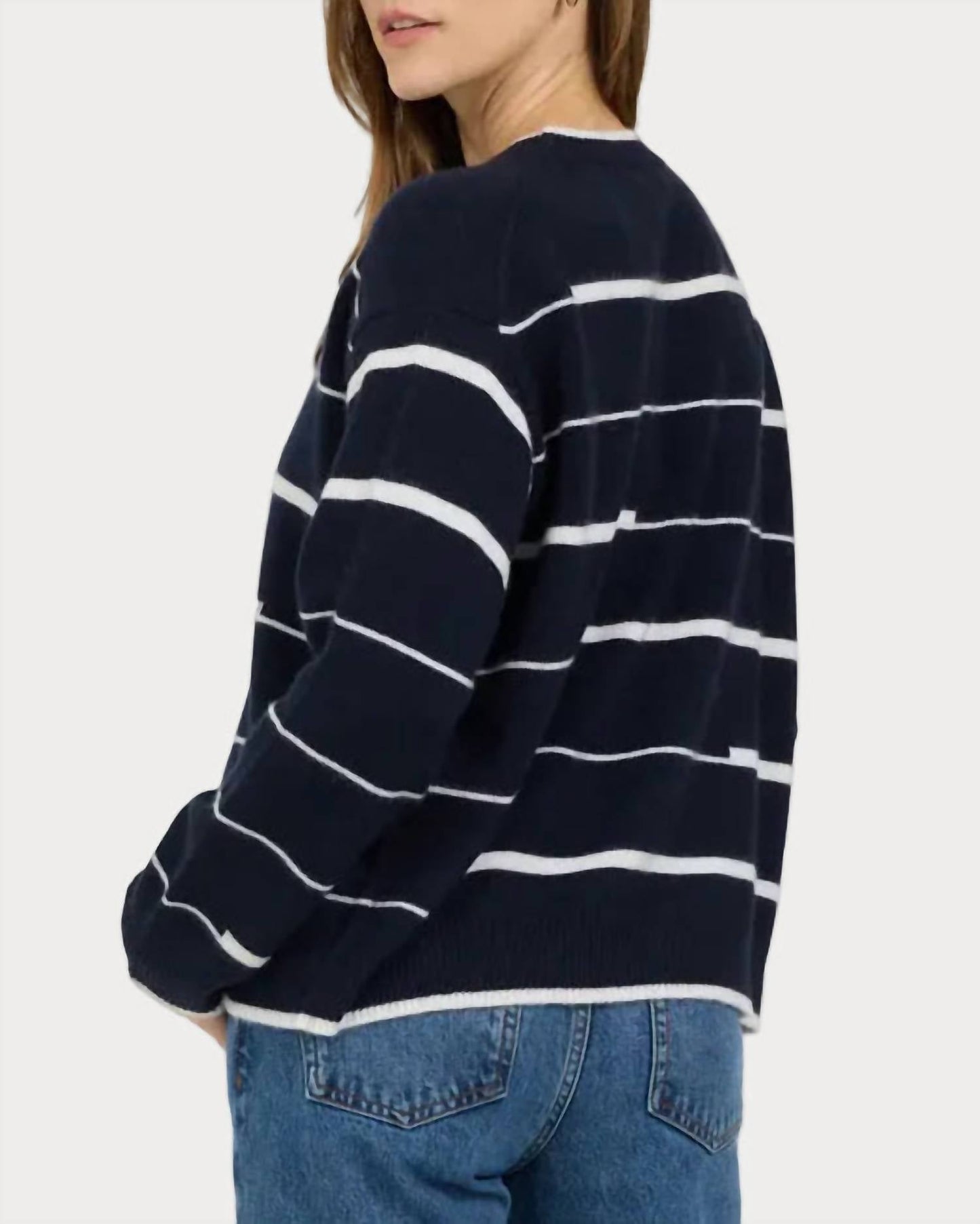Kaschmirpullover mit Rundhalsausschnitt Sage
