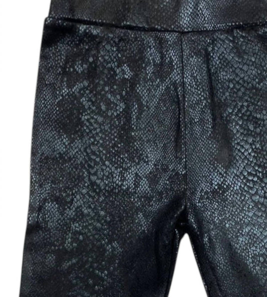 Mädchen-Leggings mit Schlangenmuster