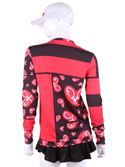 Women's Long Sleeve Very Vee Tennis Tee