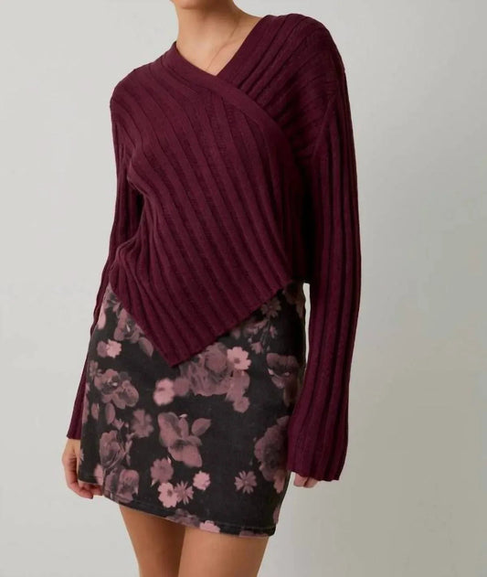 Verdrehtes Pullover-Top