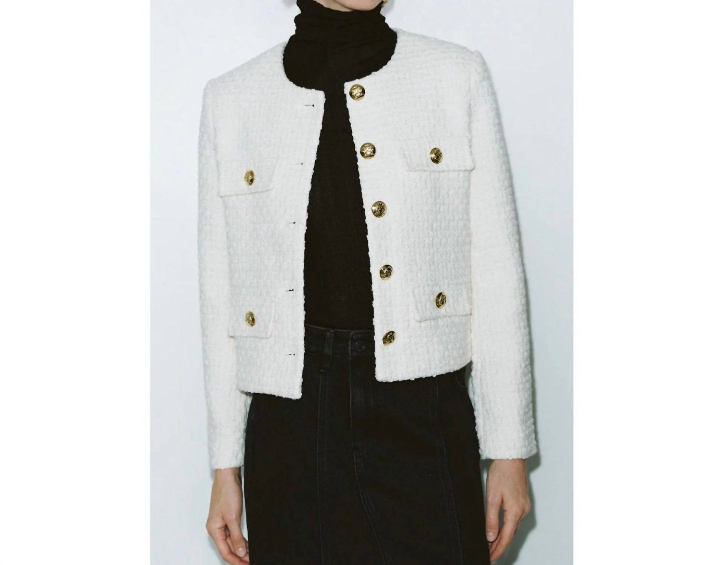 Tweedjacke mit mehreren Taschen