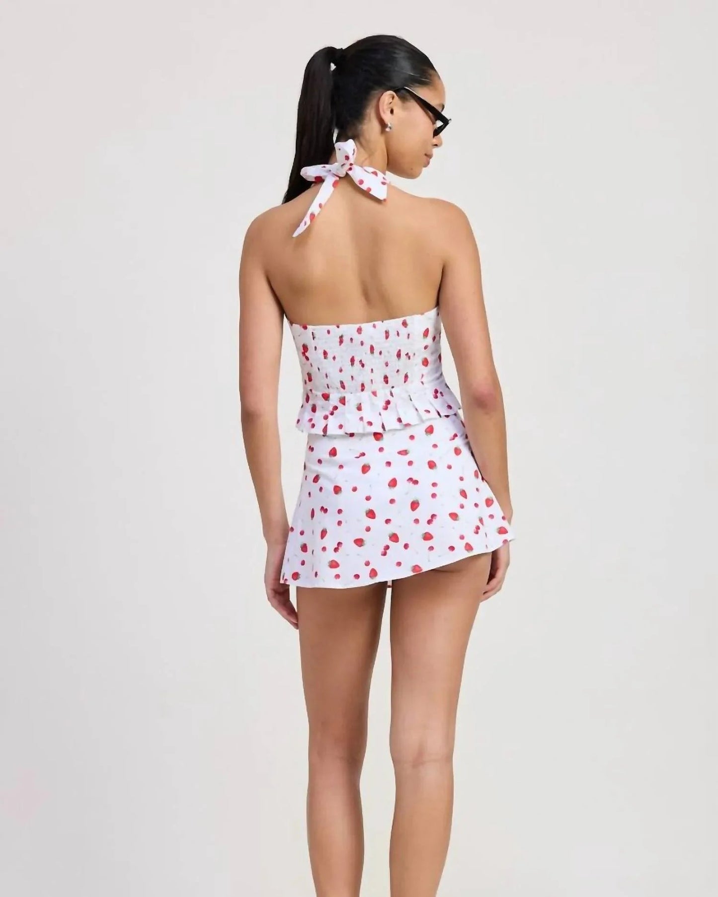 Women's Berries Cherries Mini Skirt