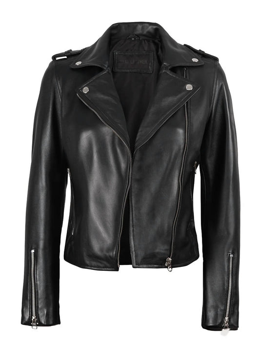 Women's Kirsten Biker Leather Jacket