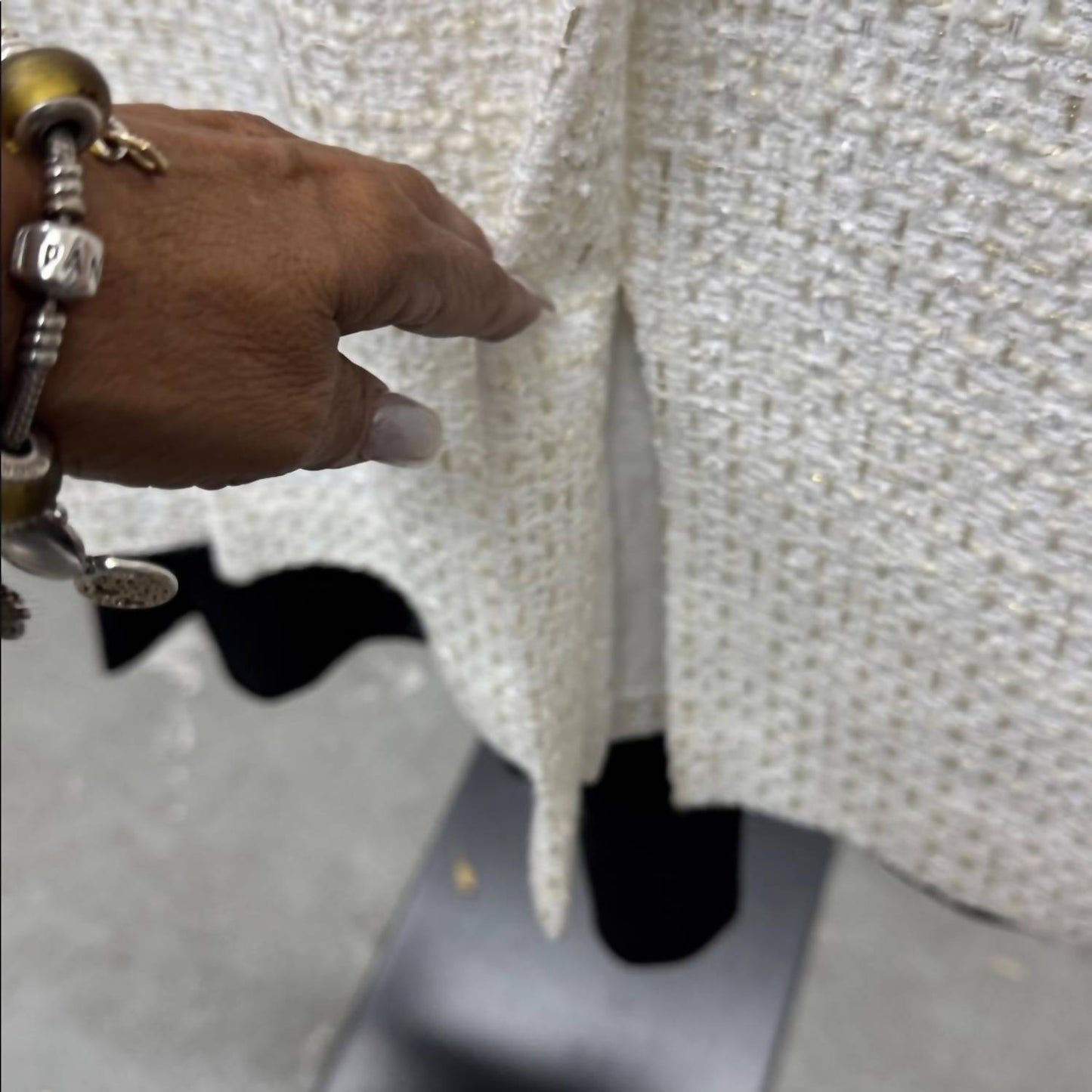 Midi-Strickkleid mit Rundhalsausschnitt