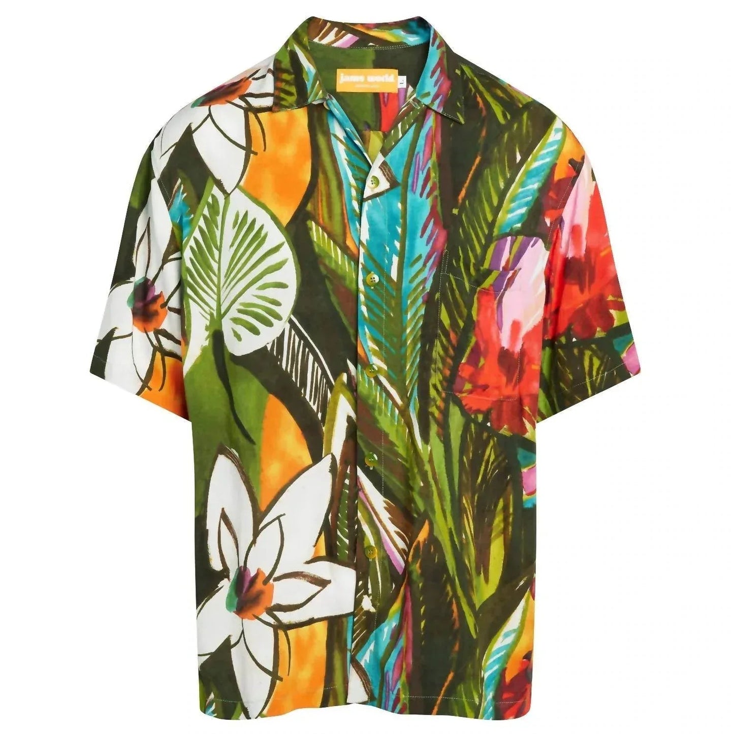 Herren Retro Hemd mit Knopfleiste