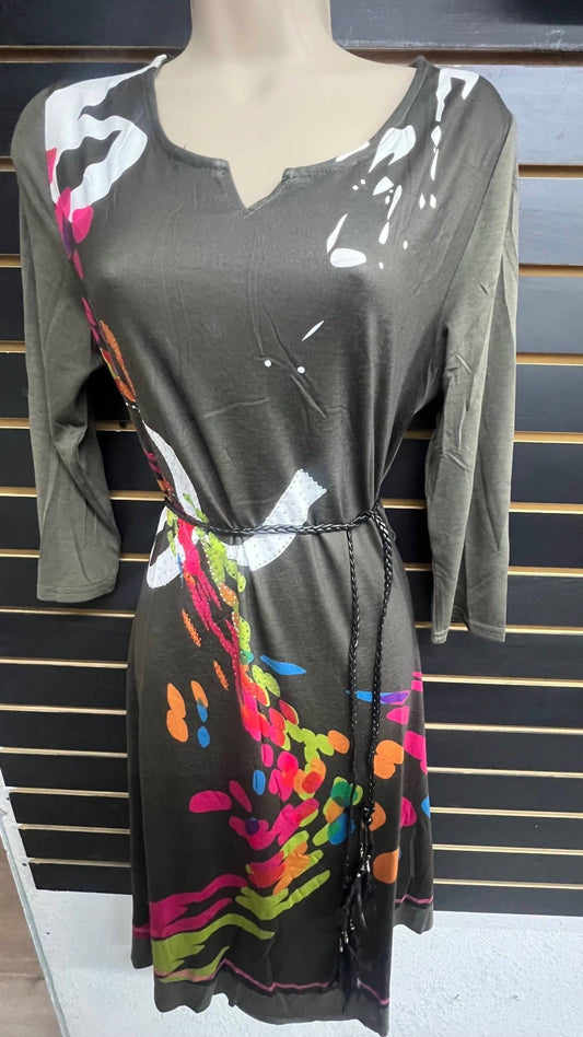 Women's Belted Beauty Jersey Dress