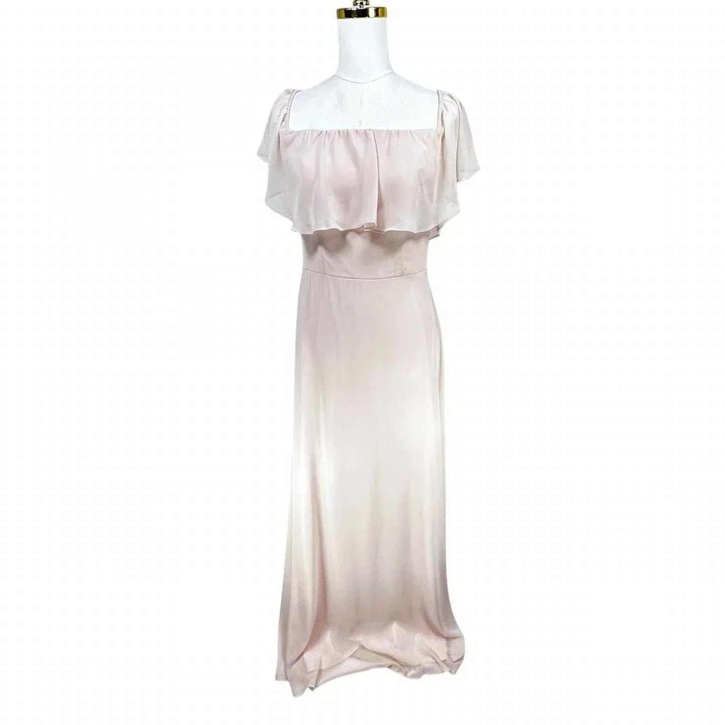 Off The Shoulder Chiffon Bridesmaid Dress