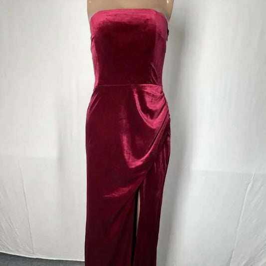 Women's Luella Velvet Strapless Maxi Dress