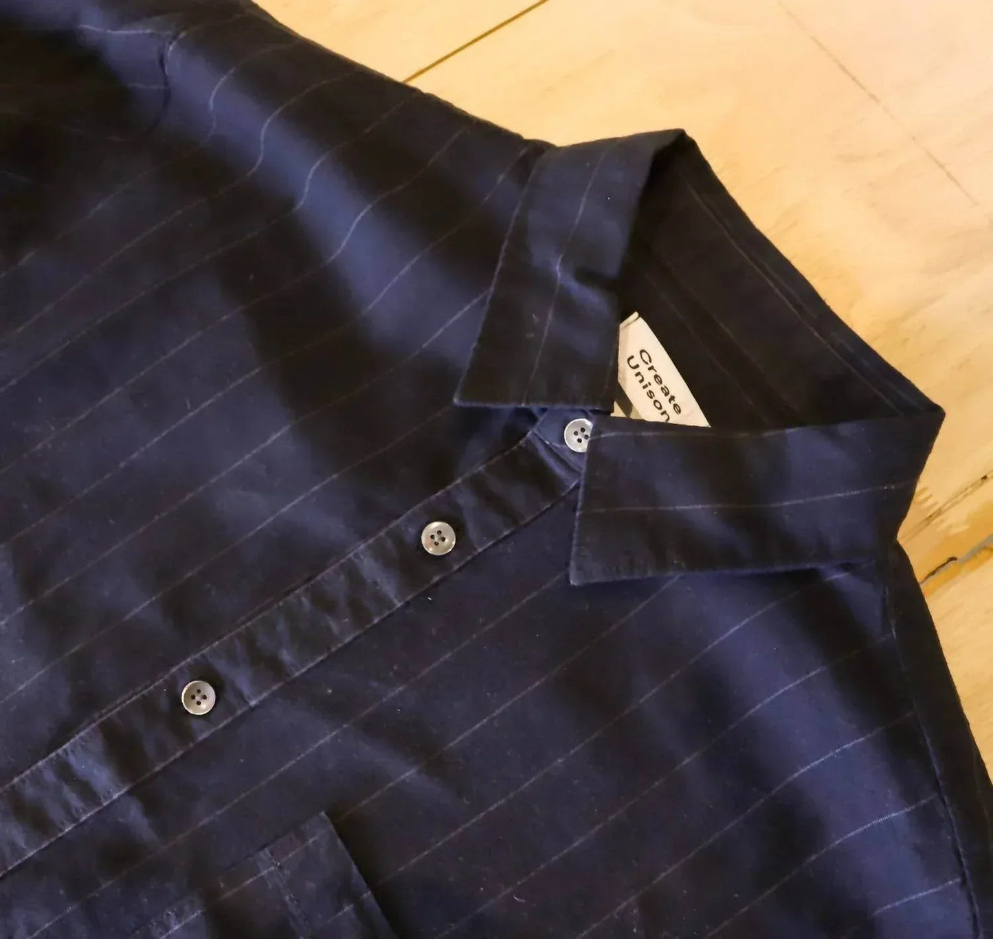 Men's Chalkstripe Long Sleeve Woven Shirt