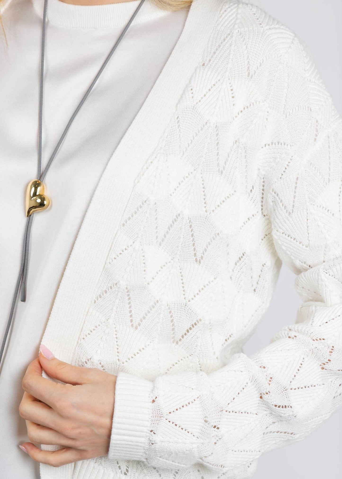 Zickzackmuster-Cardigan