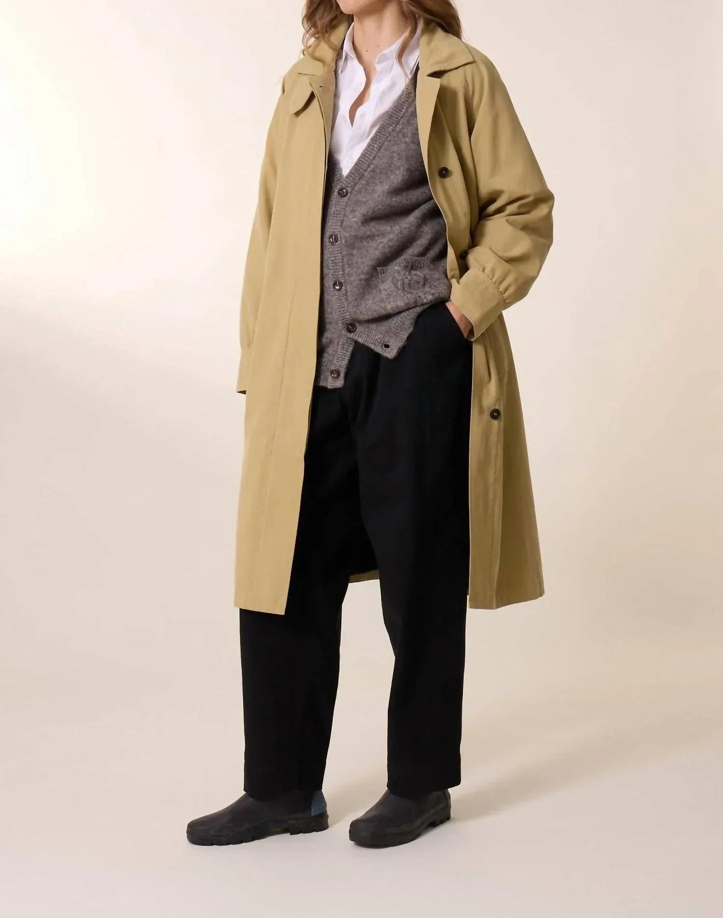 Women's Victorine Plain Trench Coat