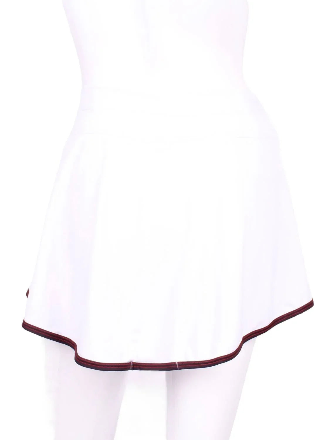 Damen Tennisrock Gladiator mit schwarzer Bindung