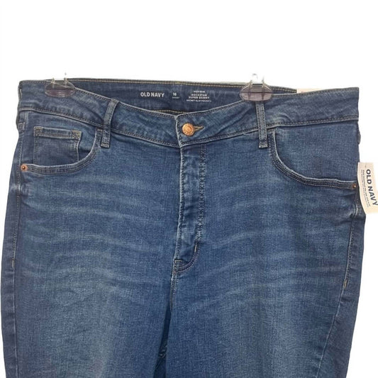 Women's Short Distressed High Rise Rockstar Super Skinny Jeans