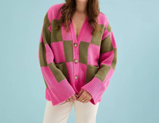 Candice Checked Cardigan