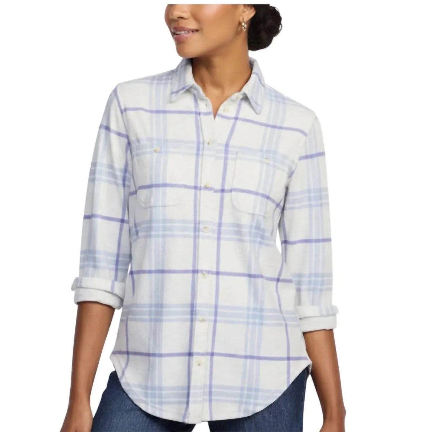Emilie Button Down Hemd kariertes Hemd