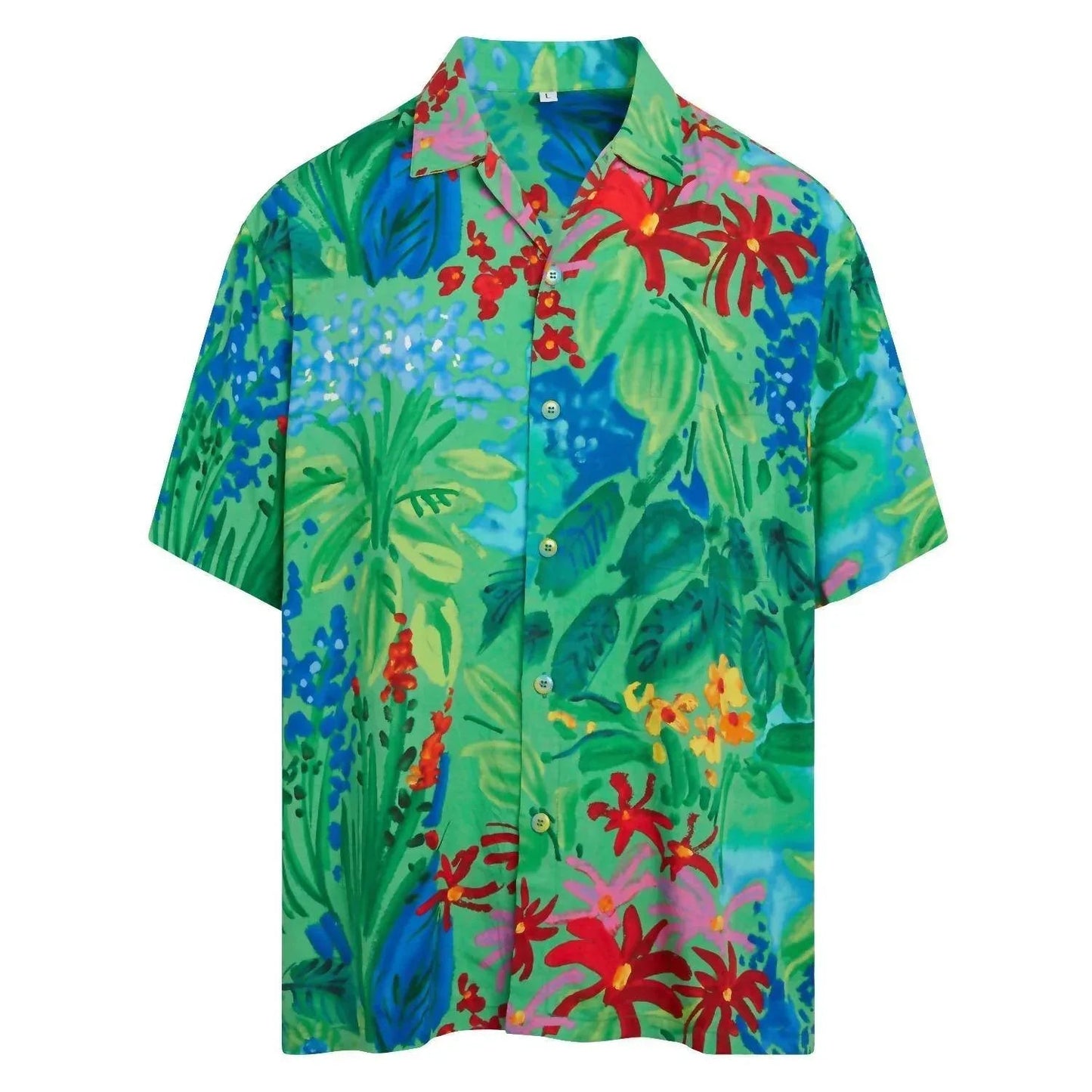 Herren Retro Hemd mit Knopfleiste