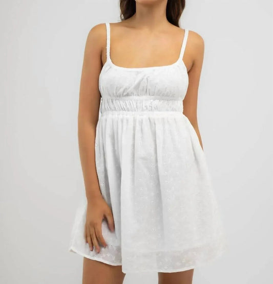 Fae Broderie Mini Dress