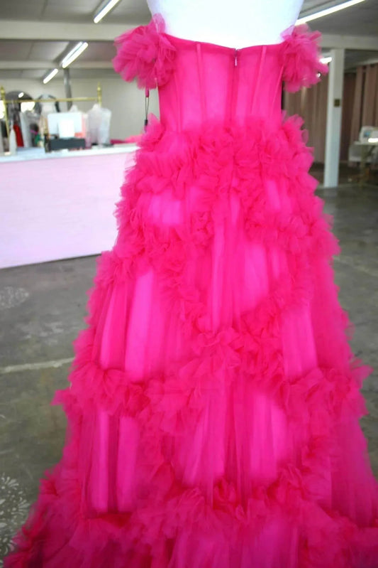 Women's A-line Off The Shoulder Prom Dress