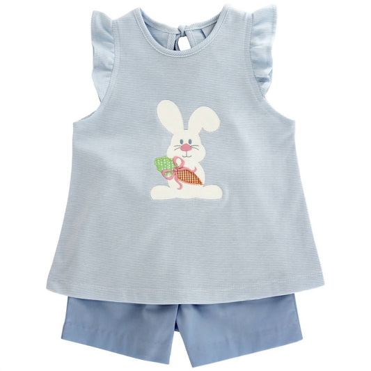 Mädchen-Kurzarmset „Kleiner Hase“