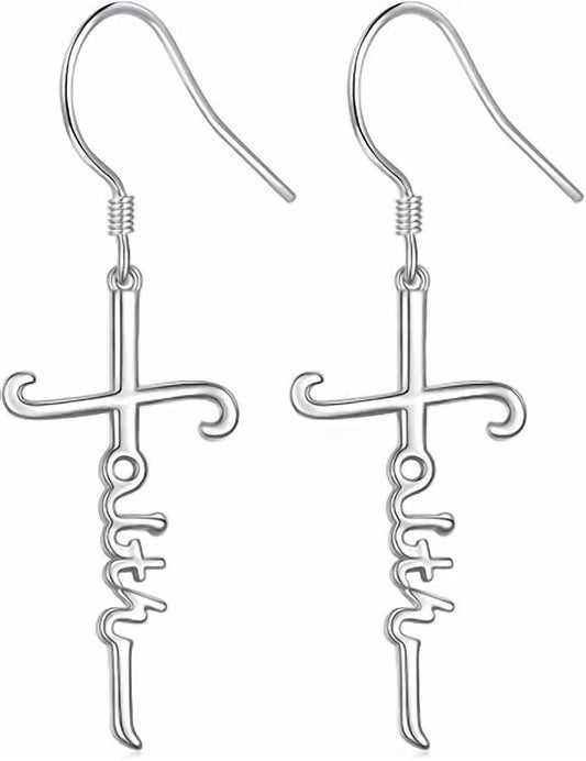 Women's Faith Dangle Earrings