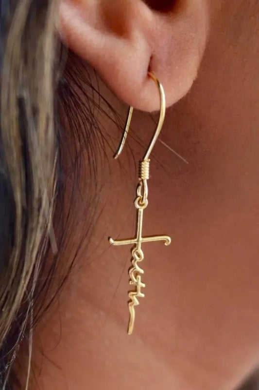 Women's Faith Dangle Earrings