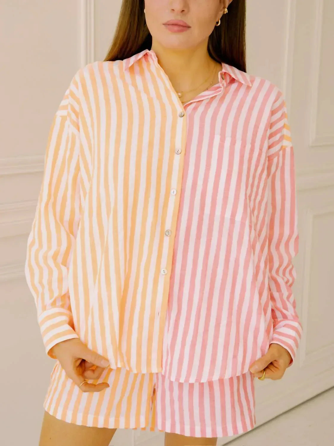 Matera Button-Down-Oberteil