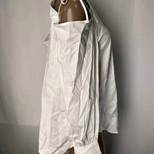 Women’s Obi Cutout-shoulder Button-up Top