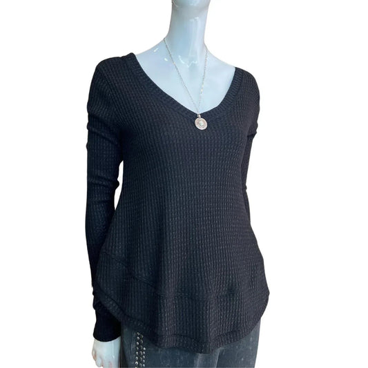 Women's Waffle Shimmer Top