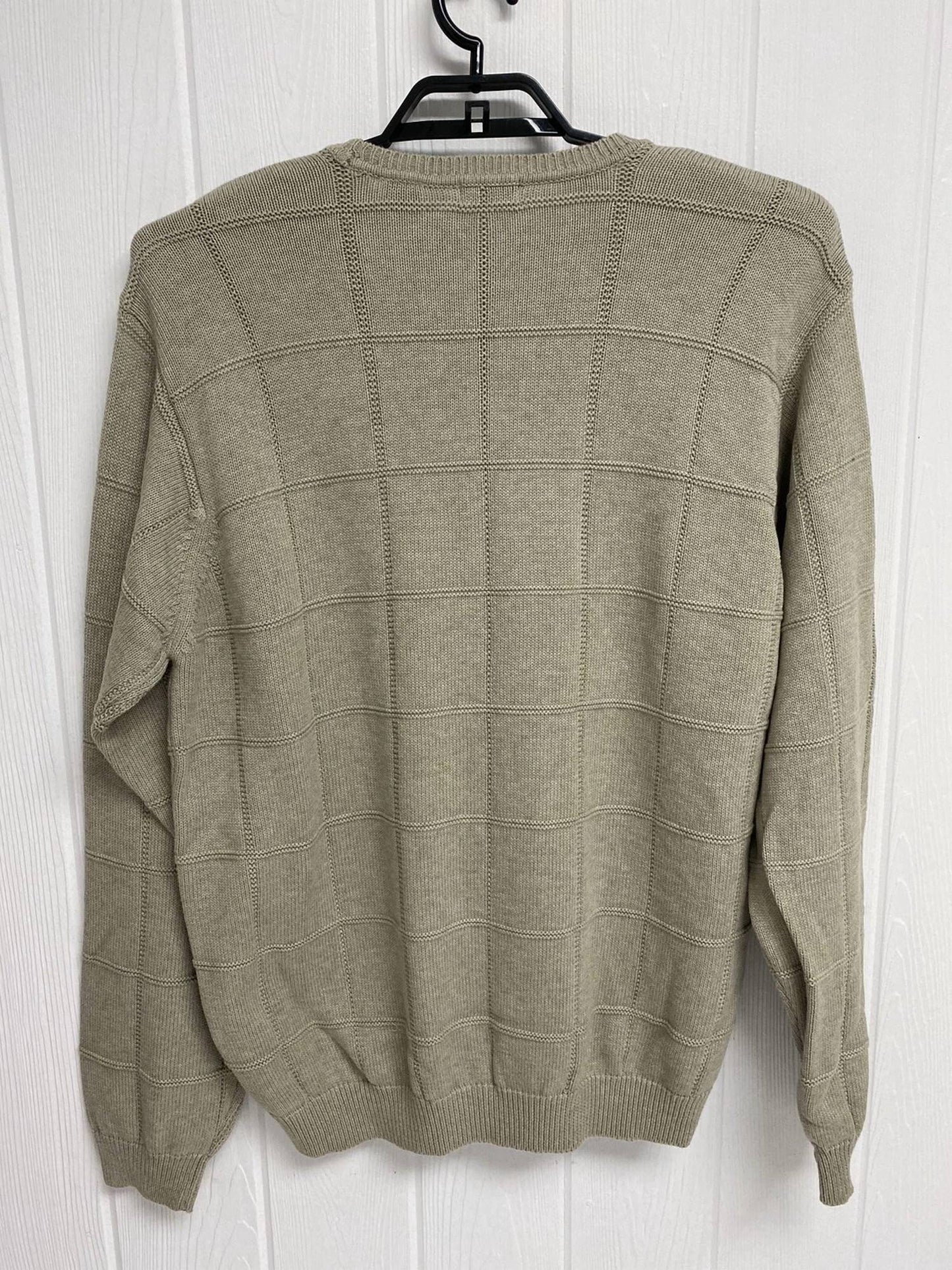 Herren Fall Classic Fensterkaros Pullover mit Rundhalsausschnitt