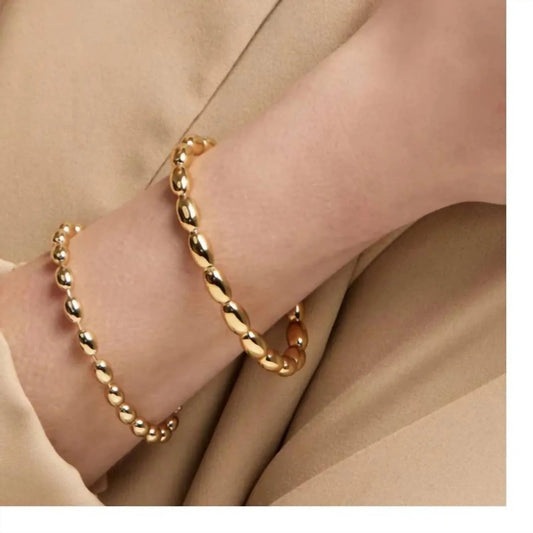 Damenarmband mit Perlen und Magnetverschluss
