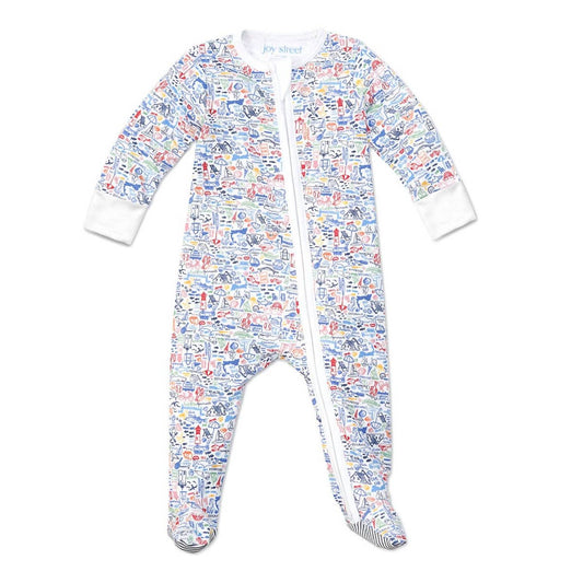 Kinder Cape Cod Reißverschluss Baby Strampler