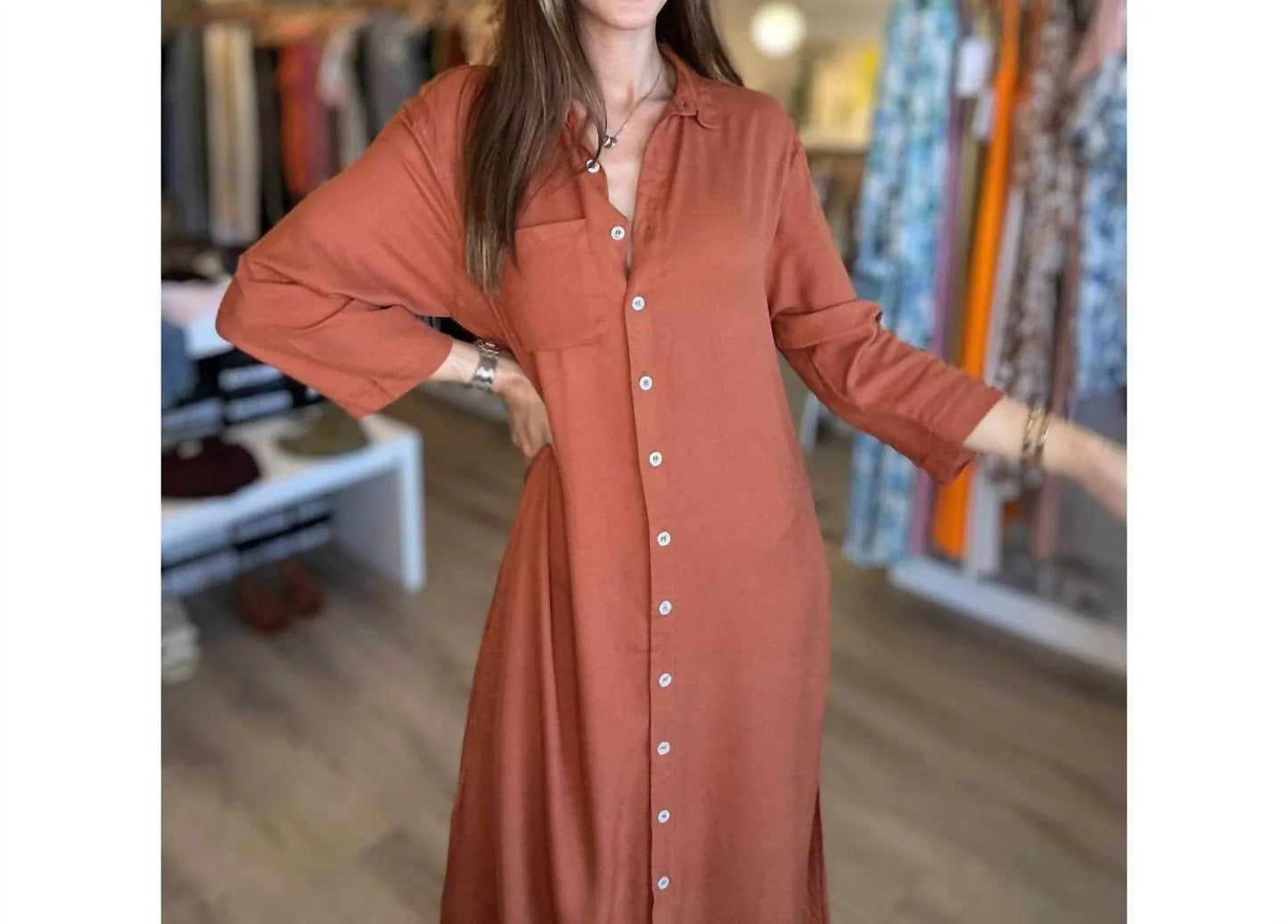 Maxi Shirt Dress