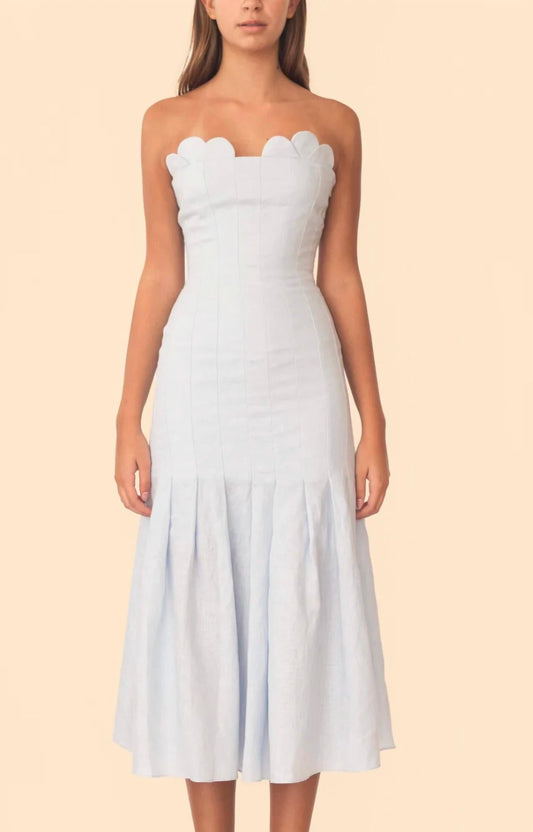 Elea Strapless Midi Dress