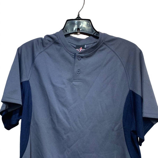 Erwachsenen-Baseball-Trikot mit kurzen Ärmeln und 2 Knöpfen