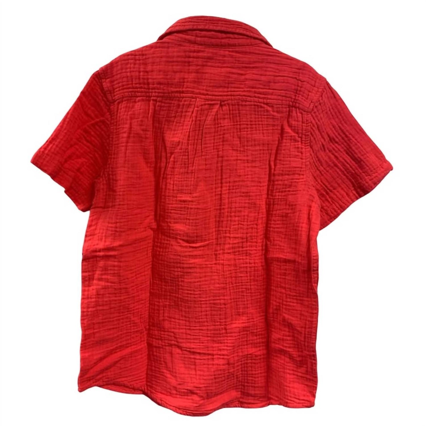 2 Short Sleeve 100% Cotton Button Up Shirt