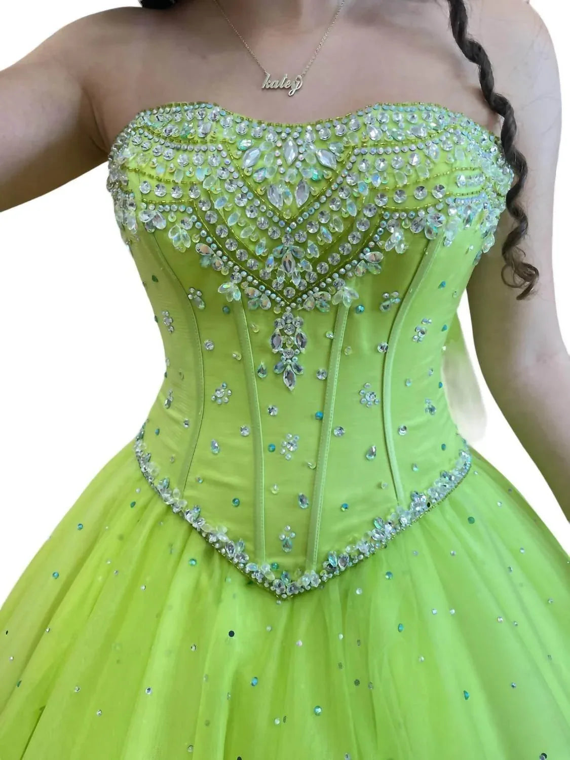 Trägerloses Quinceañera-Kleid