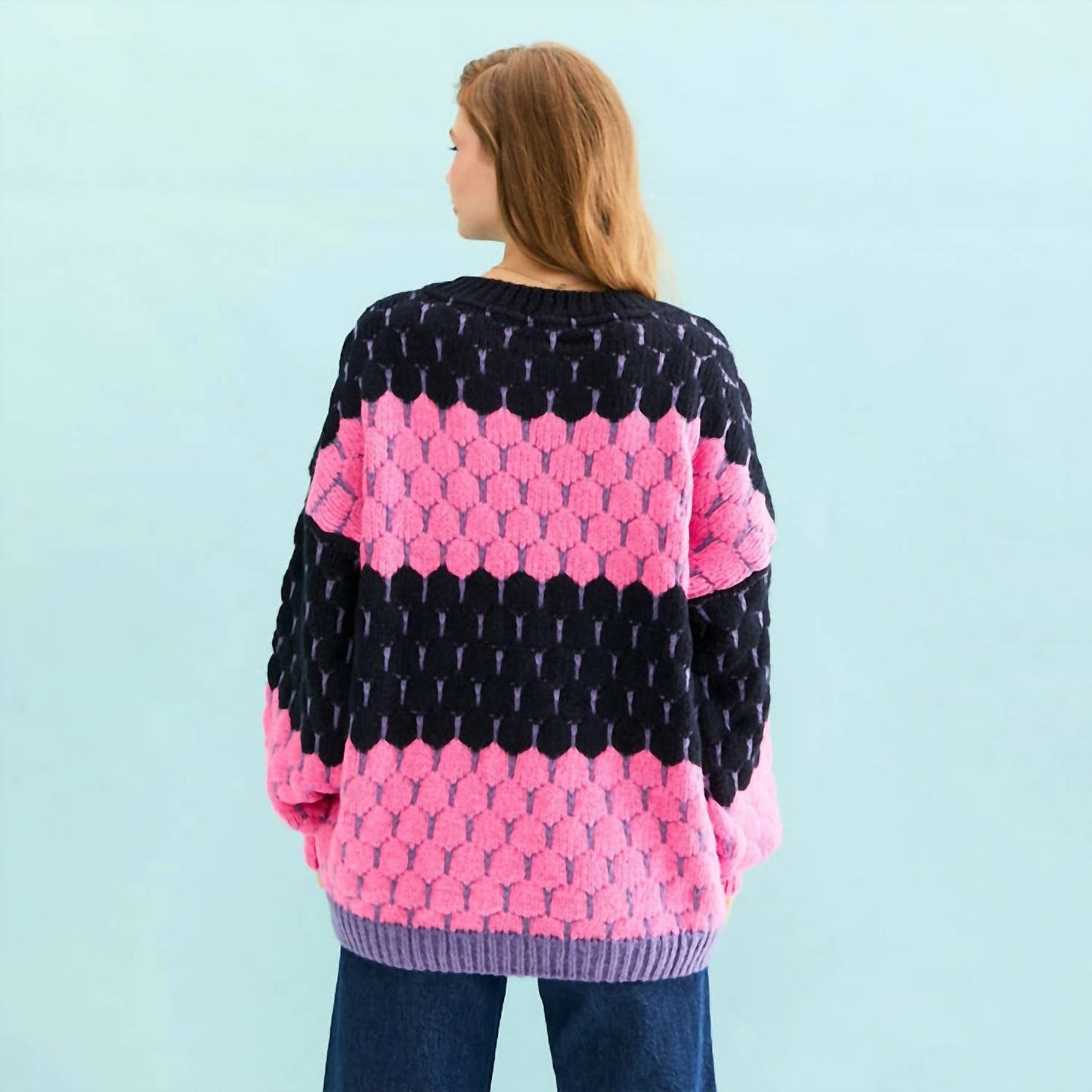 Marissa Stripe Bubble Stitch Pullover