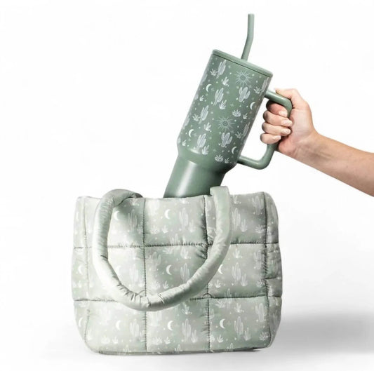 Cactus Puffer Bag