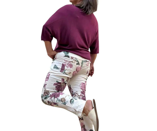 Women's Fine Knit Bat Sleeve Sweater