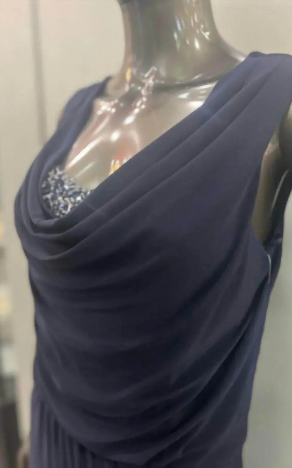 Damen Blouson-Oberteil langes Kleid