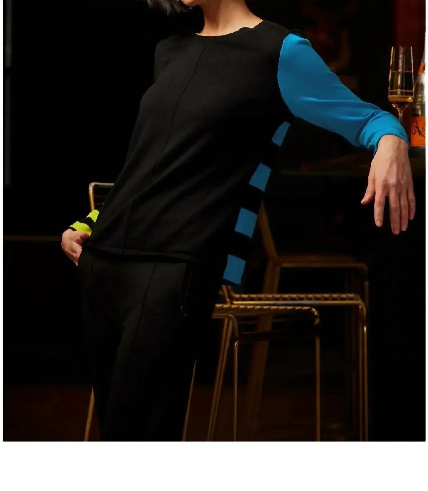 Colorblock Long Sleeve Sweater